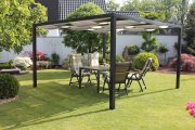Leco Alu Pergola Loft 360x360cm Terrasse &Uuml;berdachung f&uuml;r 399&euro; statt 429&euro;