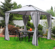 Leco Madita 2,9 x 2,9 m Garten-Pavillon inkl. Seitenteile
