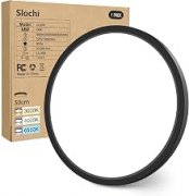 LED Deckenlampe Flach &Oslash;30CM 24W Schwarz f&uuml;r 19,68&euro;