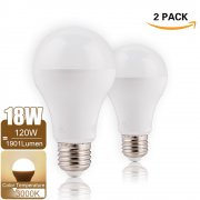 LED Gl&uuml;hbirne Edison Schraube E27 18W 3000K 2er Pack bei Amazon f&uuml;r nur 15,99 Euro