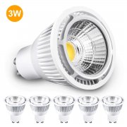 LED Lampe, 5er Set GU10, 3W Gl&uuml;hbirne
