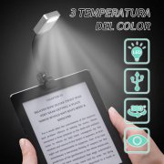  Led Leselampe Klemmleuchte f&uuml;r B&uuml;cher,Kindle uvm