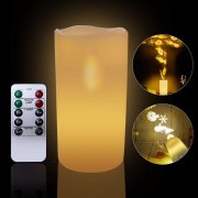 LED Projektion Kerzen 2 Modes GEEKHOM Flammenlose Kerzen f&uuml;r 17,43&euro; (Prime 14,44)