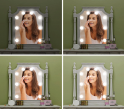 ​LED Spiegelleuchte, 8 St&uuml;cke 6500K dimmbar​
