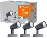 Ledvance 3er-Set Smart+ WiFi Multicolor RGB LED Outdoor Spot-Strahler mit Alexa/Google Voice Control