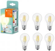 LEDVANCE 6er Pack Smart+ Bluetooth LED E27 kompatibel mit Amazon Alexa und Google Assistant