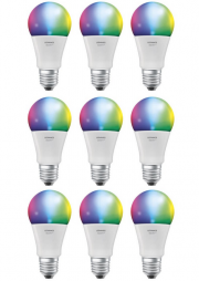 Ledvance 9er-Set SMART+ WiFi Classic A60 RGBW E27
