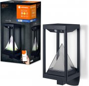 Ledvance SMART+ Outdoor Bluetooth Solar-Wandleuchte mit warmwei&szlig;em und Farblicht