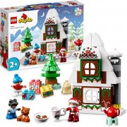 LEGO 10976 DUPLO Lebkuchenhaus mit Weihnachtsmann Figur, Weihnachtshaus-Spielzeug