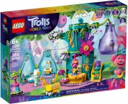 LEGO 41255 Trolls World Tour Party in Pop City Baumhaus Set mit 2 Wohnbl&uuml;ten