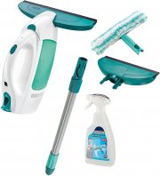 Leifheit Fenstersauger Set Dry and Clean mit Stiel und Einwascher