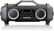 Lenco SPR-200BK Bluetooth-Boombox mit UKW-Radio