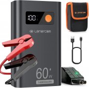 Lenercom 12V 14800mAh Starthilfe Powerbank mit QC3.0-Schnellladefunktion