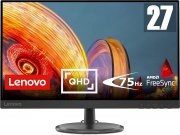 Lenovo C27q-35 - 27 Zoll WQHD Monitor, 4ms Reaktionszeit, HDMI, DisplayPort, AMD FreeSync