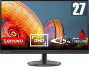 Lenovo C27q-35 Monitor - 27 Zoll WQHD, 4ms Reaktionszeit, HDMI, DisplayPort, AMD Radeon FreeSync 
