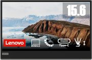 Lenovo L15 mobiler Monitor - 15,6 Zoll Full HD, 60Hz, entspiegelt, DisplayPort, USB Type-C
