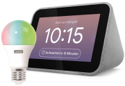 Lenovo Smart Clock mit Google Assistant inkl. Lenovo Smart Bulb