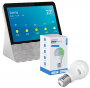 Lenovo Smart Display 7 mit Google Assistant + Lenovo Smart Bulb E27 mit Sprachsteuerung