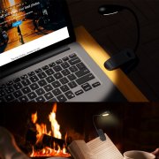 Leselampe tragbare wiederaufladbare mit 9 einstellbarer Helligkeit und flexibel Clip