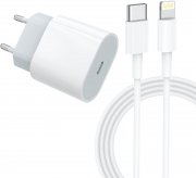 Level Black 20W USB C Schnellladeger&auml;t inkl. USB C auf Lightning Kabel Apple MFI Zertifiziert
