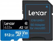 Lexar High-Performance 633x 512GB microSDXC UHS-I Karte f&uuml;r 57,95&euro; statt 66,99&euro;