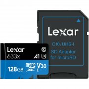 Lexar High Performance 633x microSD Speicherkarte mit 128GB 