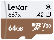 LEXAR High-Performance 667x UHS-I U3 Micro-SDXC 64 GB Speicherkarte