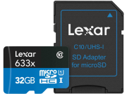 LEXAR LSDMI32GBBEU633A, Micro-SDHC Micro-SDHC, 32 GB @MM 9&euro; anstatt 13&euro; 