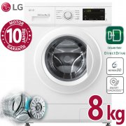 LG F14WM8MC0E Waschmaschine 8kg Frontlader 1400 U/min Direktantrieb Inverter Aqua Stopp