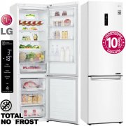 LG GBB62SWFFN K&uuml;hl Gefrierkombination NoFrost Premium Wei&szlig;