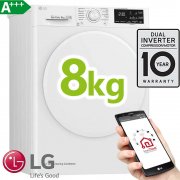 LG RT8DIHP Frontlader Inverter W&auml;rmepumpentrockner A+++ 8kg WiFi