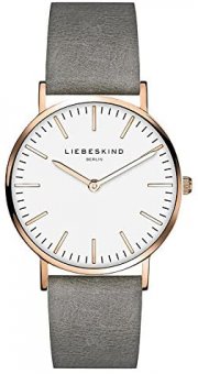 Liebeskind Berlin Damen Analog Quarz Armbanduhr mit Lederarmband