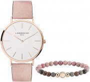 LIEBESKIND Berlin LS-0072-LQB Set aus Damen Armbanduhr und Beadarmband