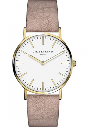 Liebeskind Berlin LT-0084-LQ Damen Analog Quarz Armbanduhr mit Lederarmband
