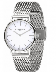 Liebeskind LT-0075-MQ New Case Mesh Damen Analog Quarz Armbanduhr mit Edelstahlarmband