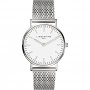 Liebeskind LT-0075-MQ New Case Mesh Damen Analog Quarz Armbanduhr mit Edelstahlarmband