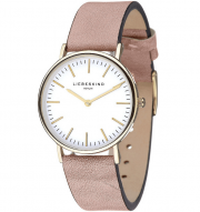 Liebeskind New Case Leather LT-0084-LQ Damen Analog Quarz Uhr mit Lederarmband