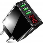 LIFOCI 3-Port 5V 2A USB Ladeger&auml;t mit LED Display