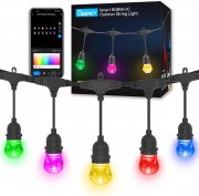 Ligency 12 Meter RGBW+IC Intelligente Outdoor Lichterkette mit App-Steuerung