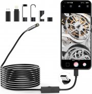 Lightswim 1920P Endoskop Inspektionskamera mit 8 LED-Leuchten f&uuml;r Android- und iOS Smartphones