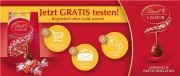 LINDOR Kugeln von Lindt in roter Verpackung: Jetzt GRATIS testen durch Cash Back Aktion!