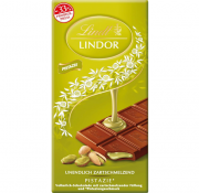 Lindt LINDOR Pistazie 100 g Vollmilch-Schokolade mit zartschmelzender F&uuml;llung mit Pistaziengeschmack