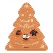 Lindt Schokolade Weihnachts-Pralin&eacute;s im Tannenbaum mit 100 g Pralinen