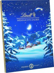 Lindt Schokolade Weihnachts-Zauber Adventskalender 2023 mit Milchschokolade und Weihnachtspralinen
