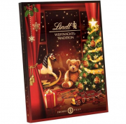 Lindt Weihnachts Tradition Adventskalender 2024 mit 24 Pralinen- und Schokoladen &Uuml;berraschungen