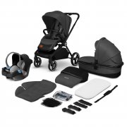 Lionelo Mika 3in1 Set mit Kinderwagen, Babywanne und Babyschale