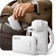 LISEN GaN2.0 65W USB A und C Schnellladeger&auml;t und Netzteil inkl. Ladekabel