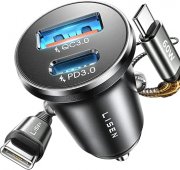 LISEN USB C KFZ-Ladeger&auml;t f&uuml;r 5,49&euro; (statt 10,99&euro;)
