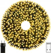 Litogo 52 Meter 520 LEDs Lichterkette Warmwei&szlig; f&uuml;r Innen und Au&szlig;en