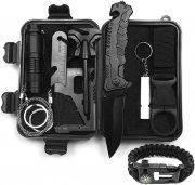 Lixada 10in1 Notfall und Outdoor Survival Kit